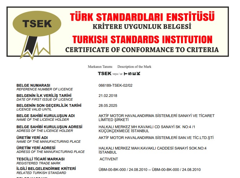 TSEK-KLİMA SANTRALİ